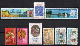 FRANCE  9 Timbres Oblitèrés / Used - Collections