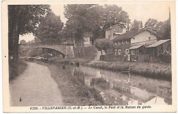 VILLEPARISIS - Le Canal, Le Pont Et La Maison De Garde - Villeparisis