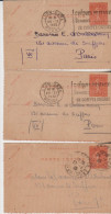 France Lot De 3 Entiers Carte Lettre De 1932 - Letter Cards