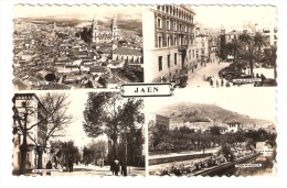 JAEN, Andalucia, Espana: Vista Parcial,Plaza De Jose Antonio,Avda Del Generalissimo ,Parque De La Victoria,1957, TB - Jaén