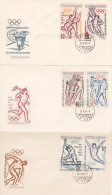 Czechoslovakia 1963 Tokyo Olympic Games Set 3 FDCs - FDC