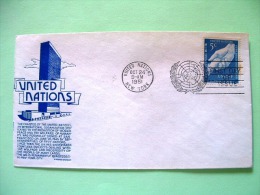 United Nations - New York 1951 FDC Cover - Hands - Children Fund - Scott # 5 - Brieven En Documenten