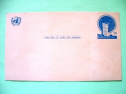 United Nations - New York 1951 Stamped Postcard - UN Building - Cartas & Documentos