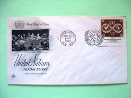 United Nations - New York 1951 FDC Cover - World Unity - Earth Globe - Scott # 8 - Covers & Documents