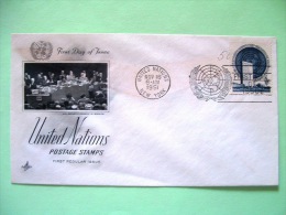 United Nations - New York 1951 FDC Cover - UN Building - Scott # 10 = 2.5 $ - Covers & Documents