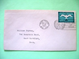 United Nations - New York 1951 FDC Cover - Air Mail Bird Plane - Scott # C2 - Brieven En Documenten