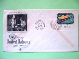 United Nations - New York 1960 FDC Cover - Economic Comission For Asia And Far East - Developpment - Map - Geophysics... - Cartas & Documentos