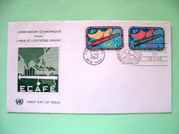 United Nations - New York 1960 FDC Cover - Economic Comission For Asia And Far East - Developpment - Map - Storia Postale