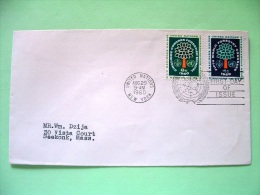 United Nations - New York 1960 FDC Cover To Seekonk- FAO - World Forestry Congress - Tree - Brieven En Documenten