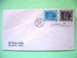 United Nations - New York 1960 FDC Cover To Seekonk - UN Charter - Book - UN Building - In French And English - Briefe U. Dokumente