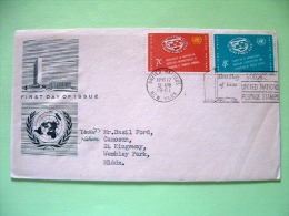 United Nations - New York 1961 FDC Cover To England - International Monetary Fund - UN Building - Lettres & Documents