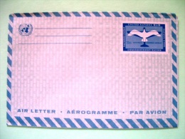 United Nations - New York 1961 Aerogramme - Plane Bird - 11 C - Lettres & Documents