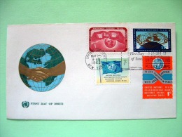 United Nations - New York 1962 FDC Cover - Hands Combining UN - Emblem - Flag - Peace - Lettres & Documents