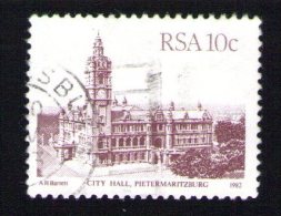 Afrique Du Sud 1982 Oblitération Ronde Used Stamp Bâtiment Building City Hall Pietermaritzburg - Usados