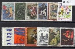 FRANCE  Tableaux De France 12 Timbres Oblitèrés / Used - Collections