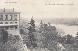 33 LA REOLE - Le Collège, Le Jardin Public - La Réole