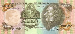 URUGUAY  100 Nuevos Pesos   Emission De 1987   Pick 62 A            ***** BILLET NEUF ***** - Uruguay