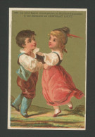 Chocolat Louit, Chromo Lith. Testu & Massin, TM22-24, Thème Régionalisme, Couple De Danseurs - Louit