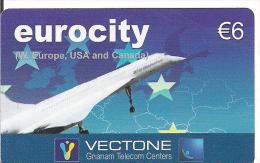 TARJETA TEUROCITY AVION CONCORDE - Sin Clasificación