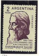 ARGENTINA - 1961 - RABINDRANATH TAGORE  - # 643 - VF MINT (NH) - Sin Clasificación