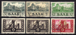 Saarland 1952 Mi 322-323; 326-329, Gestempelt [160314IX] @ - Used Stamps