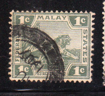 Federated Malay States 1906-22 Tiger 1v Used - Federated Malay States