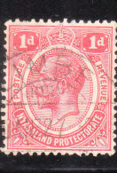 Nyasaland Protectorate 1913-19 King George V 1p Used - Nyassaland (1907-1953)