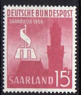 Saarland 1958 Mi 435 ** [160314IX] @ - Neufs