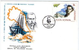 F. Nansen In Gronland - 100 Years. Bucuresti 1988. - Polar Exploradores Y Celebridades