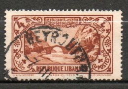 G LIBAN  4pi Brun Rouge  1930-35 N°139 - Oblitérés