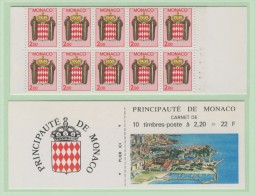 MONACO -  Ordinaria Stemmi E Blasoni - Libretto  2 - Postzegelboekjes
