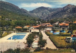 CPSM 26 LE BUIS LES BARONNIES  LE CAMPING ET LA PISCINE 1970  Grand Format 15 X 10,5 - Buis-les-Baronnies