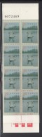 Norway Booklet Scott #1219 Tourism Pane Of 8 4k Swans On Lake - Lower Margin Perfed - Booklets