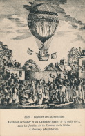 AVIATION - Histoire De L'Aérostation - Ascension De Sadler Et Du Capitaine Paget Le 12 Août 1811 à Hackney (Angleterre) - Luchtballon