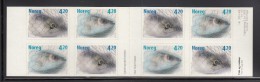 Norway Booklet Scott #1262 Fishing Industry Pane Of 8 4.20k Mackerel, Herring In Nets - Postzegelboekjes
