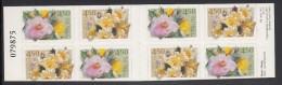 Norway Booklet Scott #1272, #1273 Valentine's Day Pane Of 8 4.50k Pink, Yellow Roses - Booklets