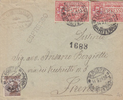 Lettera Espresso Da Bari X Firenze Del 14/2/1921 - Poste Exprèsse