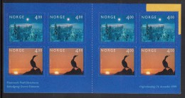 Norway Booklet Scott #1243b Millenium Photo Winners Pane Of 8 4k Winter "Night, Sunset - Postzegelboekjes