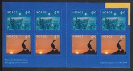 Norway Booklet Scott #1243b Millenium Photo Winners Pane Of 8 4k Winter "Night, Sunset - Carnets