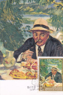 Carte Maximum HONGRIE N° Yvert 1935 (Istvan CSOK - Le Petit Déjeuner Du Parrain) Obl Sp Ill 1er Jour 1967 - Cartoline Maximum