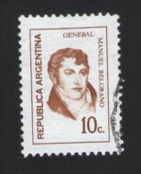 Argentine Oblitéré Used Stamp Général Manuel Belgrano 10c - Gebraucht