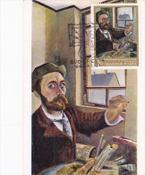 Carte Maximum HONGRIE N° Yvert 1937 (CSONTVARY KOSZTKA TIVADAR - Autoportrait) Obl Sp Ill 1er Jour 1967 - Cartoline Maximum