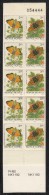 Norway Booklet Scott #1051, #1052 Butterflies Pane Of 10 3.50k Colias Hecla, Clossiana Freija - Lr Margin Perfed - Postzegelboekjes