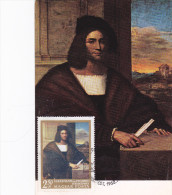 Carte Maximum HONGRIE N° Yvert 2015 (Sebastiano DEL PIOMBO - Portrait) Obl Sp Ill 1er Jour - Maximumkarten (MC)