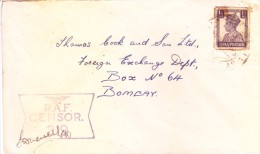 India 1948 Cover With R.A.F. Censor Marking - Storia Postale