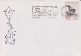 Frankrijk 1998  Dieppe Kites Cover - Lettres & Documents