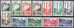 ANDORRE - 12 Valeurs Neuves De La Série De 1955-58 LUXE - Neufs