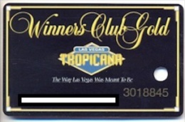Tropicana Casino, Las Vegas, NV,  U.S.A:, Older Used Slot Card, Tropicana-1 - Cartes De Casino