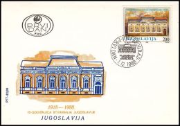 Yugoslavia 1988, FDC Cover "70 Years Of Yugoslavia" - FDC