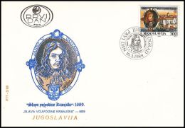 Yugoslavia 1989, FDC Cover "Johann Weichard Freiherr Von Valvasor" - FDC